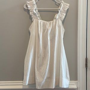 White Summer Dress w/ Pockets
